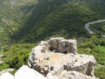Крепость Нимрод. Вид на восточную разрушенную башню
